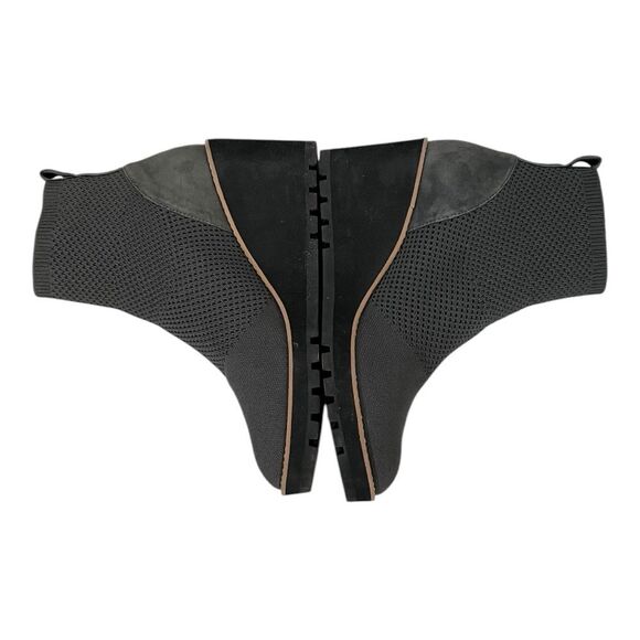 EILEEN FISHER | Dark Gray Pull On Stretch Quill Street Bootie 9 - Picture 6 of 9